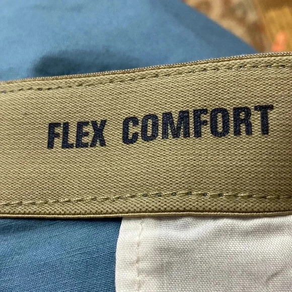 DOCKERS FLEX COMFORT SHORTS BIG MENS SIZE 50 STEEL BLUE COLOR EUC CLEAN - Picture 11 of 13